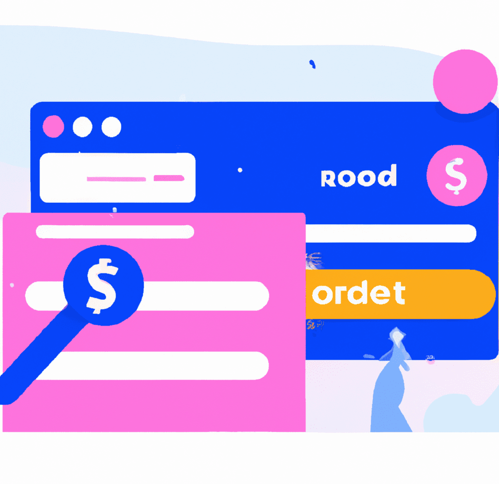 Abstract illustration depicting a data dashboard with graphs, charts, and money, emphasizing SEO strategies for multilingual websites.