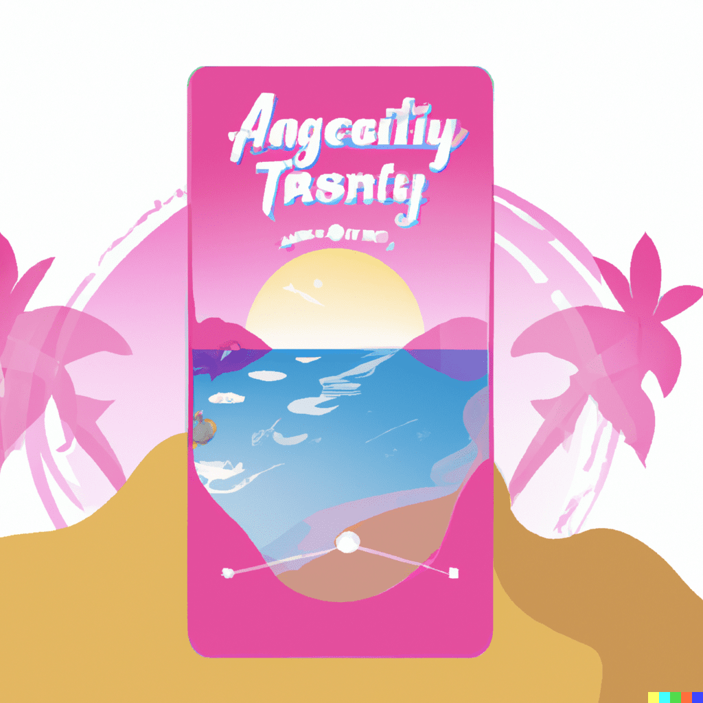 Abstract illustration of a mobile phone displaying an AR filter, representing the use of augmented reality in boosting tourism in Jamaica.