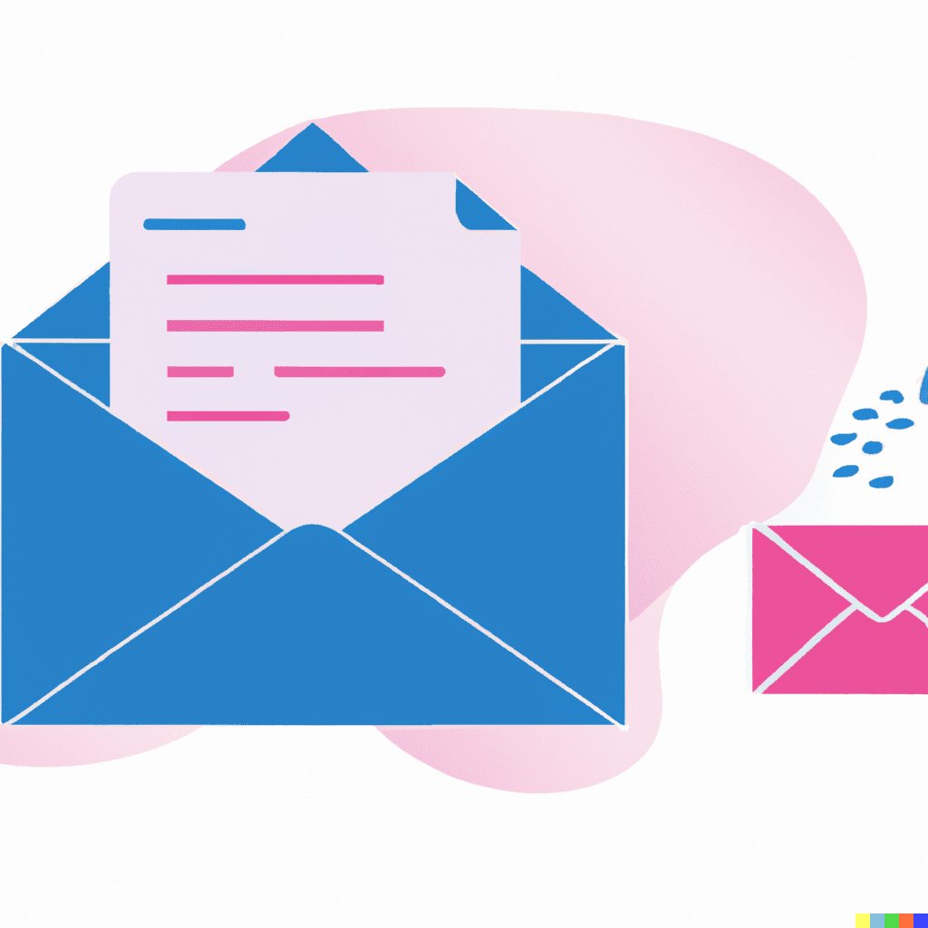 Open envelope symbolizing email newsletters for boosting hotel room bookings.