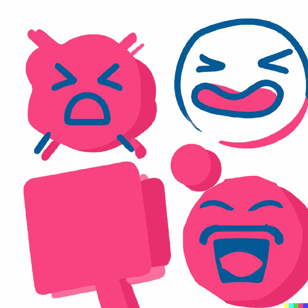 Faces showing different emotions representing customer sentiment, illustrating social listening for restaurants